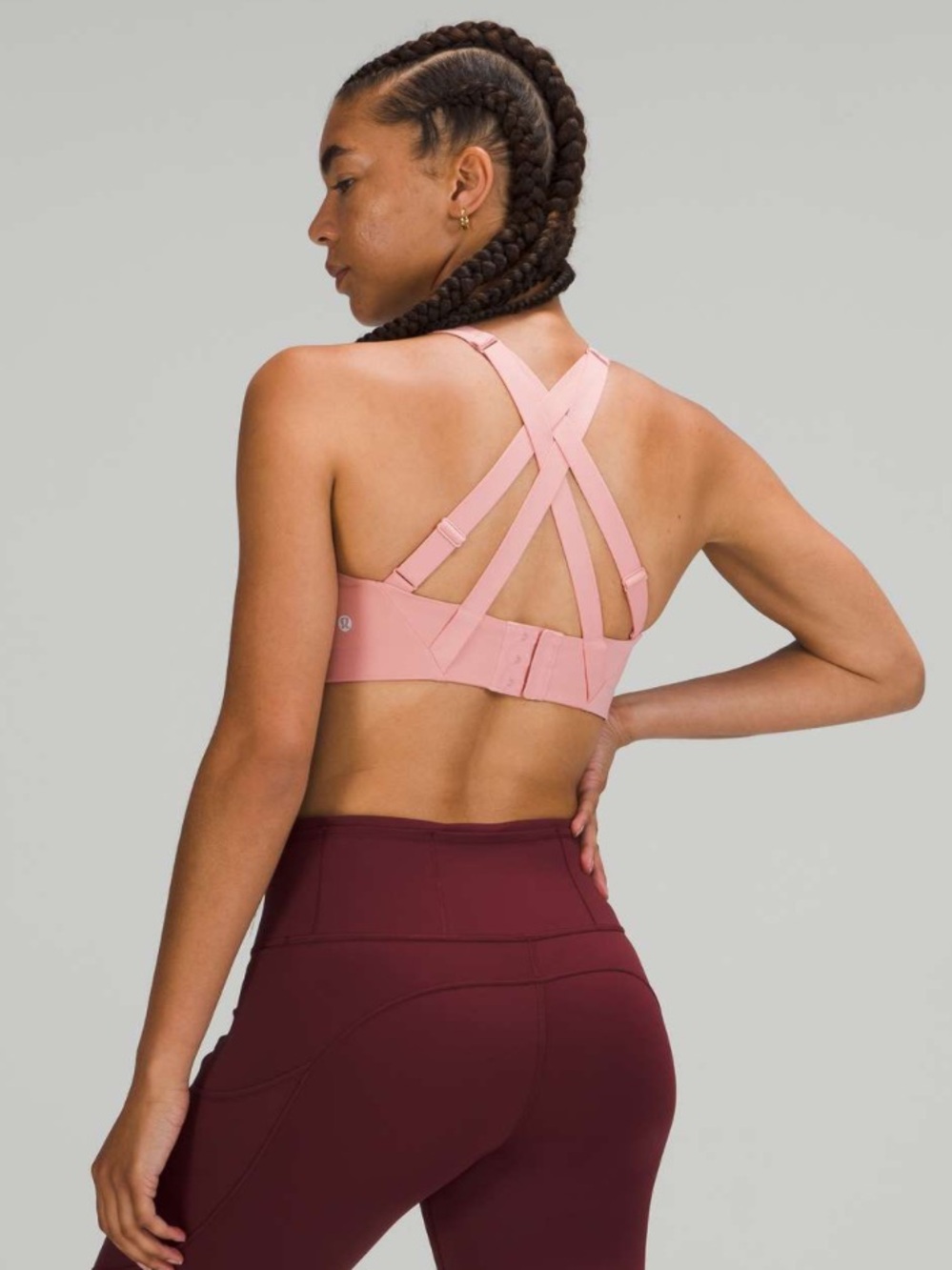Lululemon Energy Bra *High Support, B–DDD Cups Pink Puff size 34D